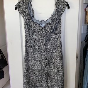 Black and off white  BP patterned dress